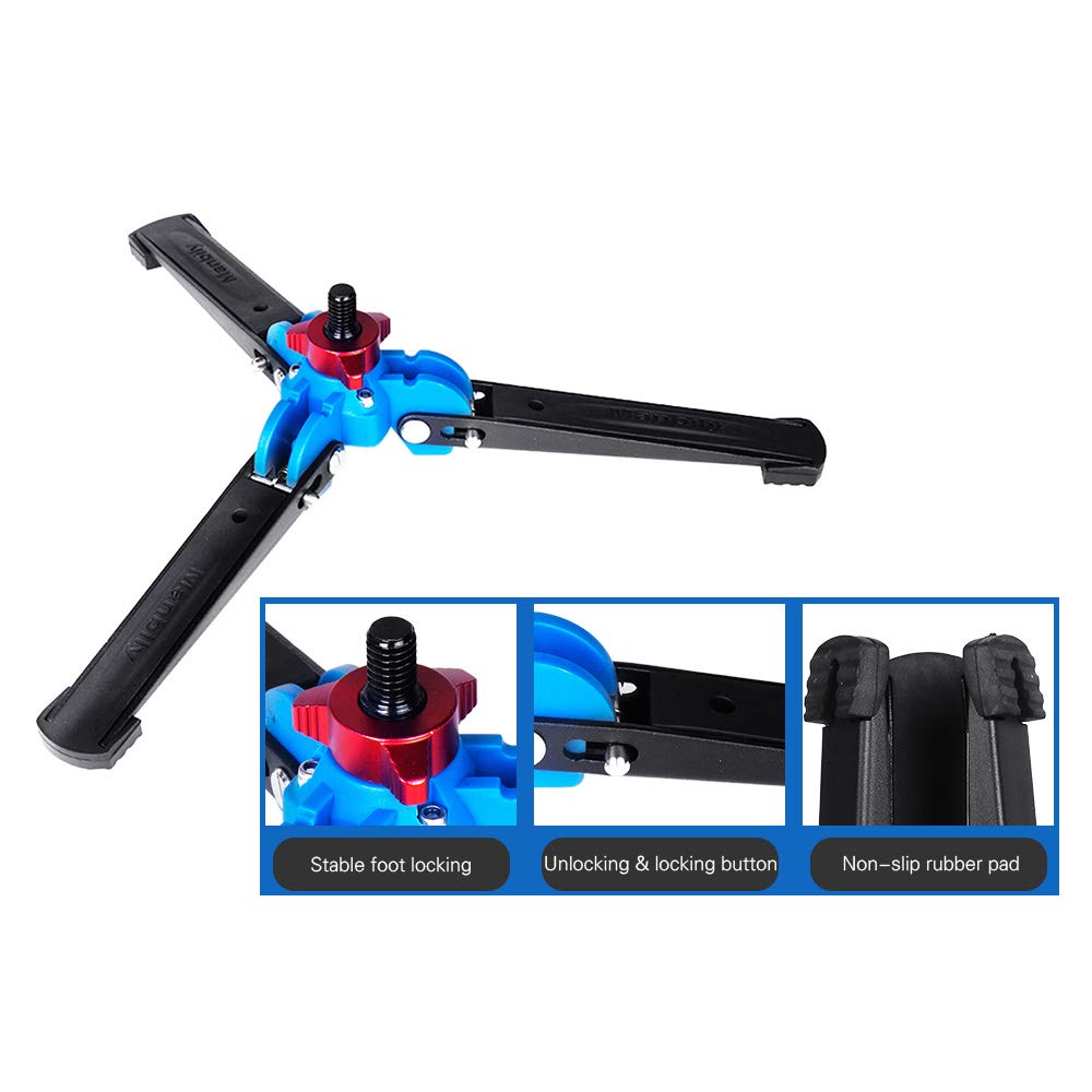 Soporte monopie M-1 HUIOP M-1 portátil universal mini pie tres pies soporte pie monopod para rótula monopie con tornillo 3/8 "