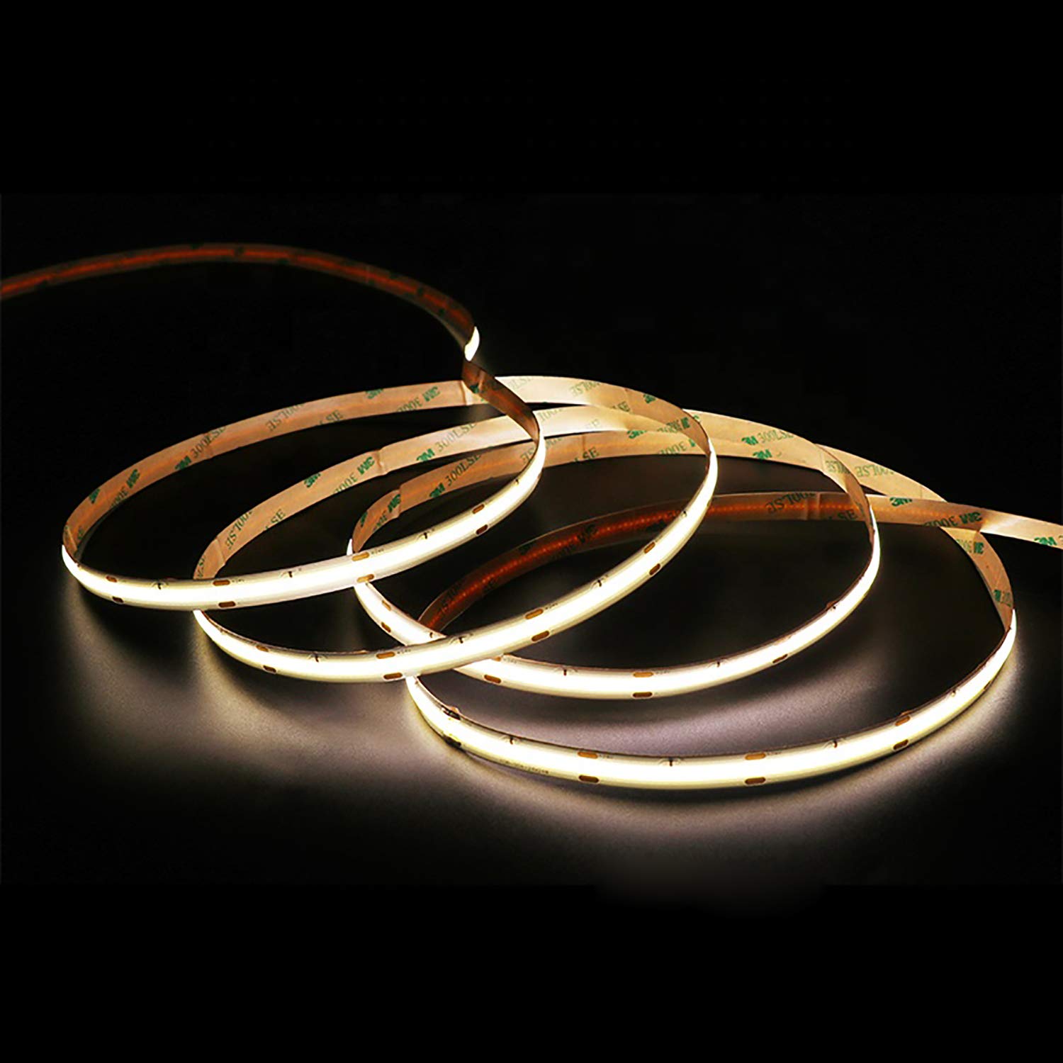 INNOVATE LED Streifen Stripe 24V COB 10W/Meter warmweiß 3000K - 1000lm/M - CRI > 80 - dimmbar Lichtband - Homogenes Licht - Strip - keine Lichtpunkte erkennbar (5 Meter - 5000mm)
