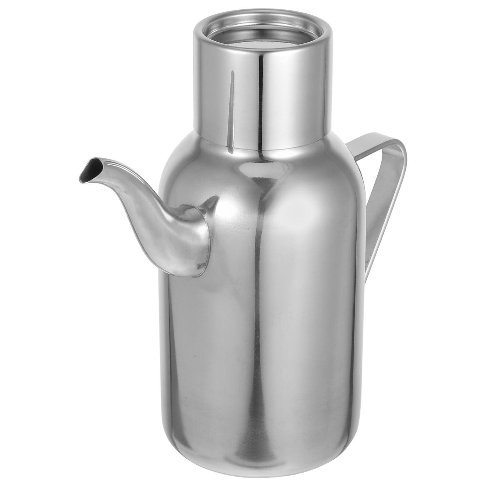 Dispensador de Aceite de Acero Inoxidable 800ml Plata | Uso en Cocina, Fácil de Limpiar y No Daña Manos, Acabado Redondo de Fabricación Cuidada