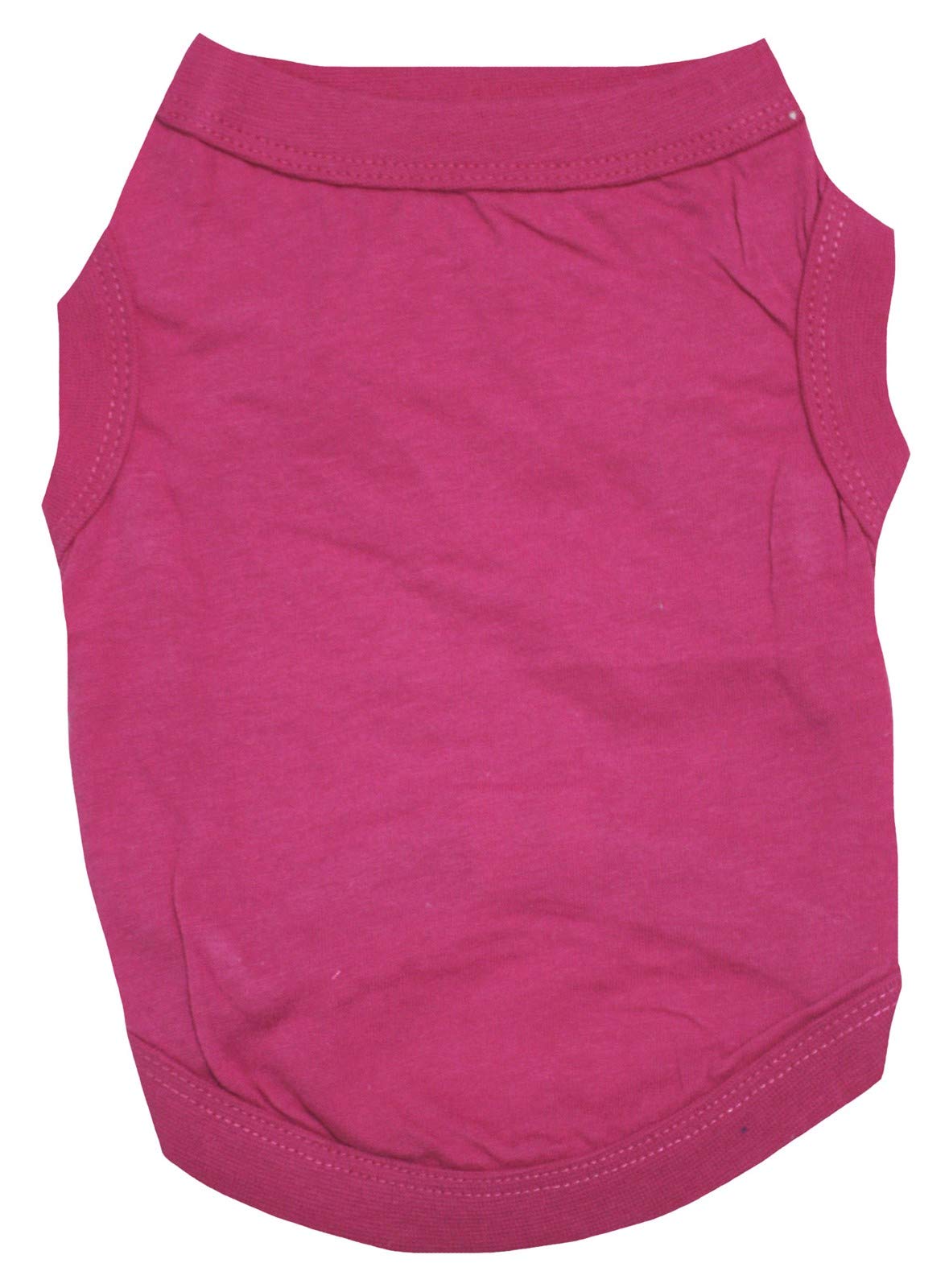 Petitebelle Plain Single Color Puppy Dog Shirt (Hot Pink, XXX-Large)