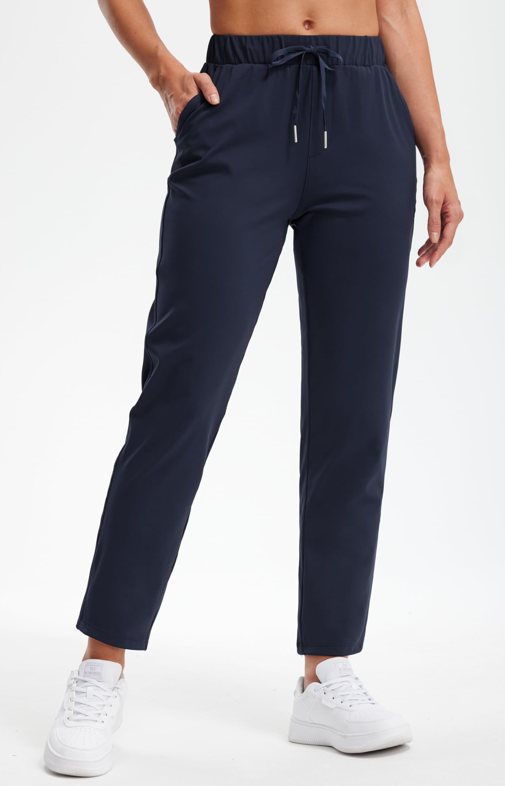 Libin Pantalon de Jogging Femme, Extensible et Respirant, Pantalon de Sport et Décontracté avec Poches, Idéal pour la Fitness, la Randonnée, la Course, Le Golf et Le Yoga