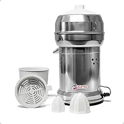 Espremedor de Frutas Aluminio BIVOLT Profissional Extrator Sucos Bares Restaurantes Cozinhas