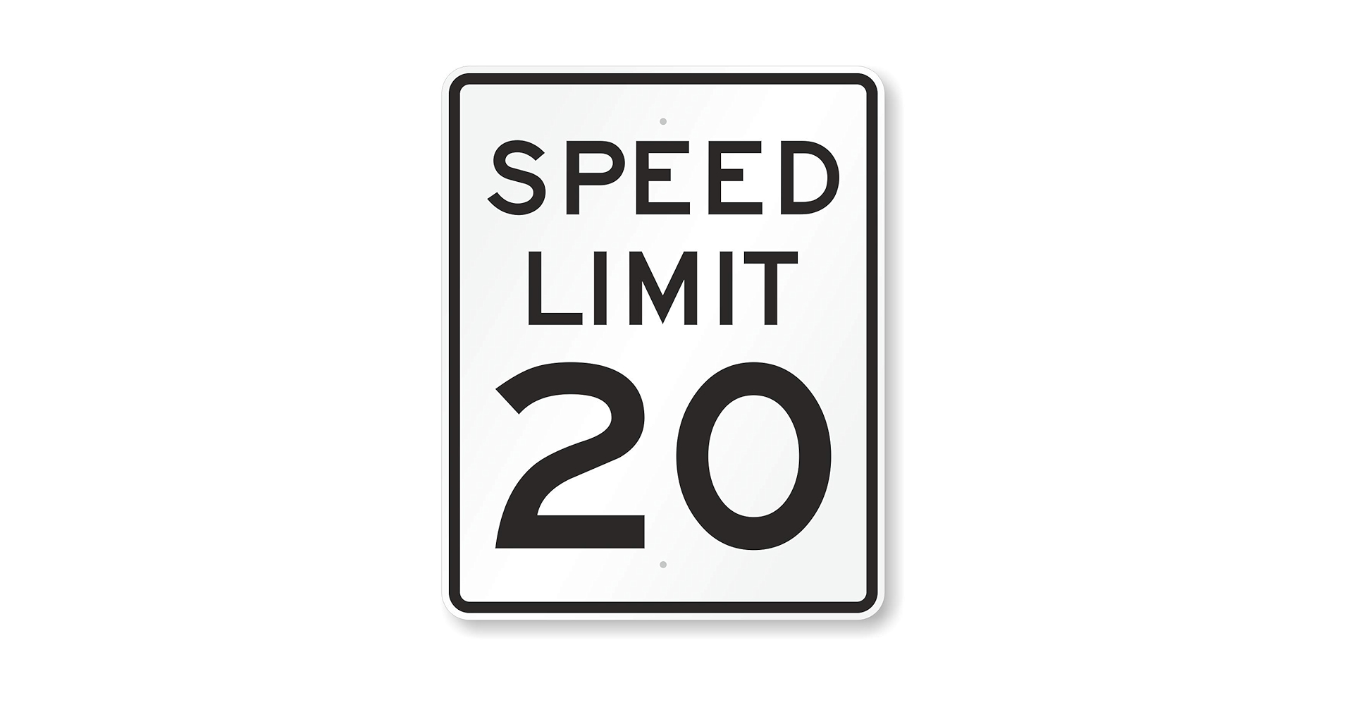 USA SPEED LIMIT20看板 USA SPEED LIMIT20看板 Speed Limit 20 MPH Sign, 12x18 Inches, Rust