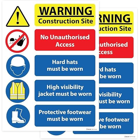 RDLCAR Multi Hazard Safety Signs Pack Cover