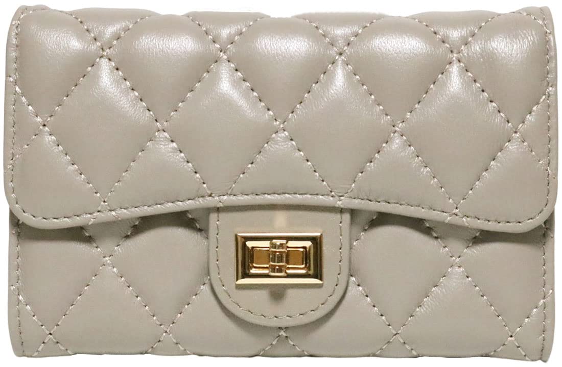 [エス・ピー・ラボ] ラムレザー コンパクト財布 三つ折り財布 小さめ ミニ財布 折りたたみ