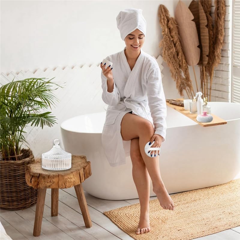 Kopinma Body Powder Puff and Container Set, Dusting Powder Puff and Body Dusting Powder Jars for Women Home & Travel - Image 4