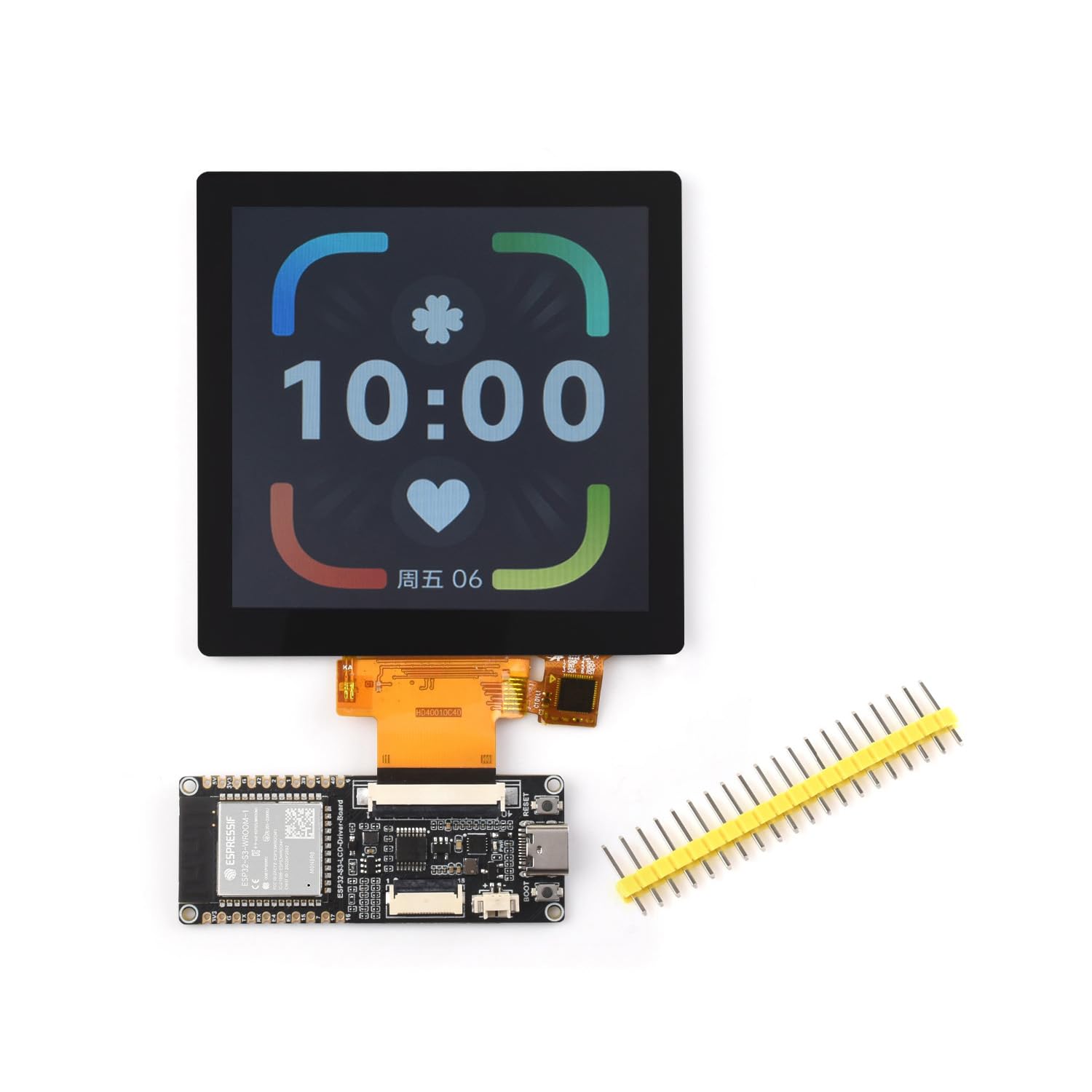 Carte ESP32-S3 Avec écran Tactile Rond 2.8 Pouces 480x480 - Processeur 240MHz, Wi-Fi, Bluetooth - 6