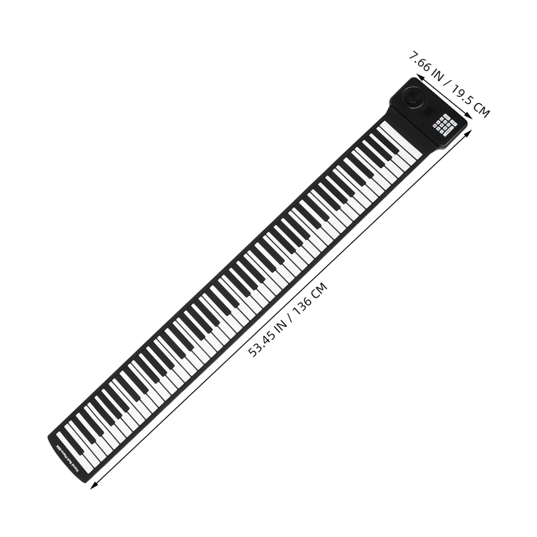 Pianoforte in Silicone con Altoparlante Integrato Portatile Pieghevole 88 Tasti e Alimentazione Usb, Tastiera Elettronica Roll Up per Principianti in Viaggio
