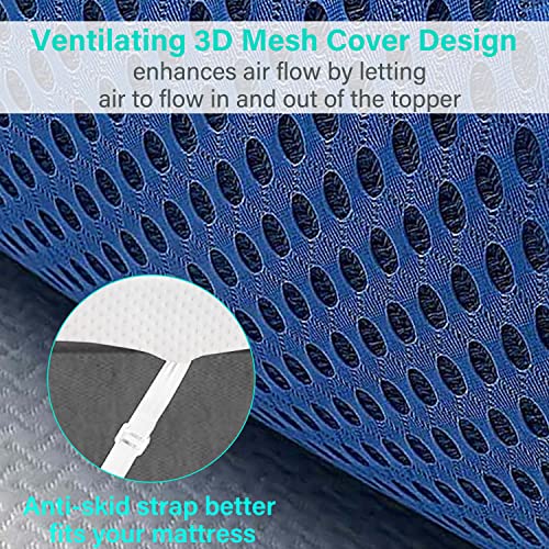 Memory Foam Mattress Topper Twin Xl-Gel Cooling Foam Mattress Topper With Ventilated Washable Fiber Cover,Certipur-Us Certified-2 Inch… #TOP4