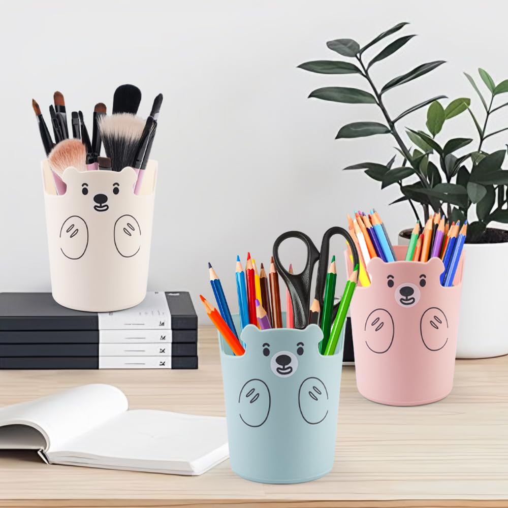 Pot a crayon, 3 pièces Porte-stylo Multifonction ... - Leroy Merlin