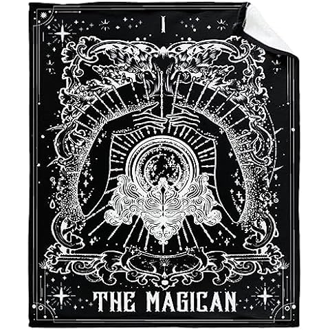 Tarot Card The Magician Blanket Gifts Super Soft Lightweight Flannel Blankets Throw for Kids, Adult, Suitable for Couch, Sofa, Bed, Camping, Travel All Seasons 40"x50" for Kid Cover
