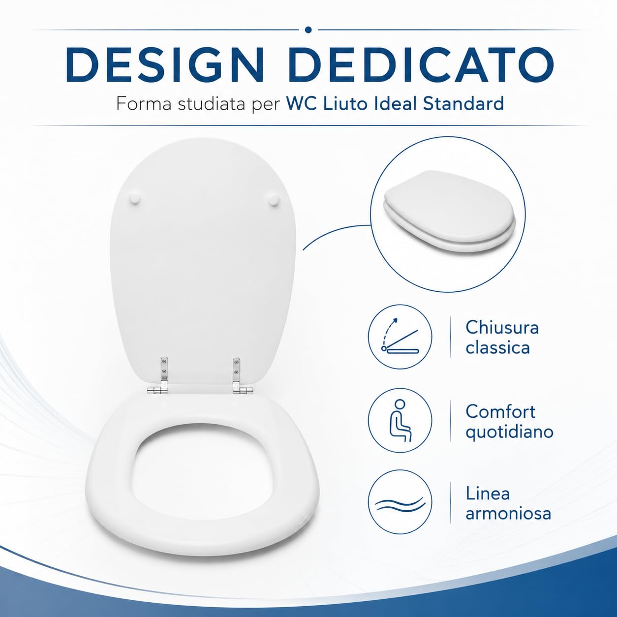 Okładka toaletowa Luto Ideal Standard malowane drewno kompatybilne/dedykowane tanie przez HYDRO HOME