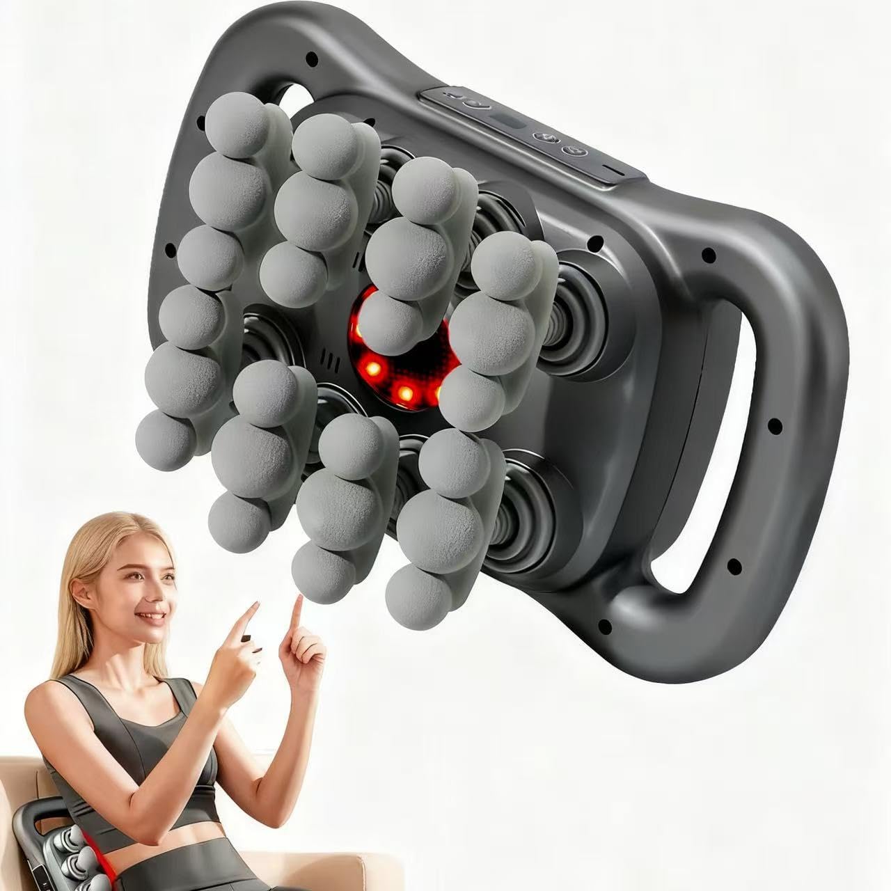 24-Head Deep Tissue Massage Gun Set – Portable Percussion Massager with 9 Modes & 9 Intensities, 24-Head Deep Tissue Massage Gun Set – Portable Percussion Massager with 9 Modes & 9 Intensities,