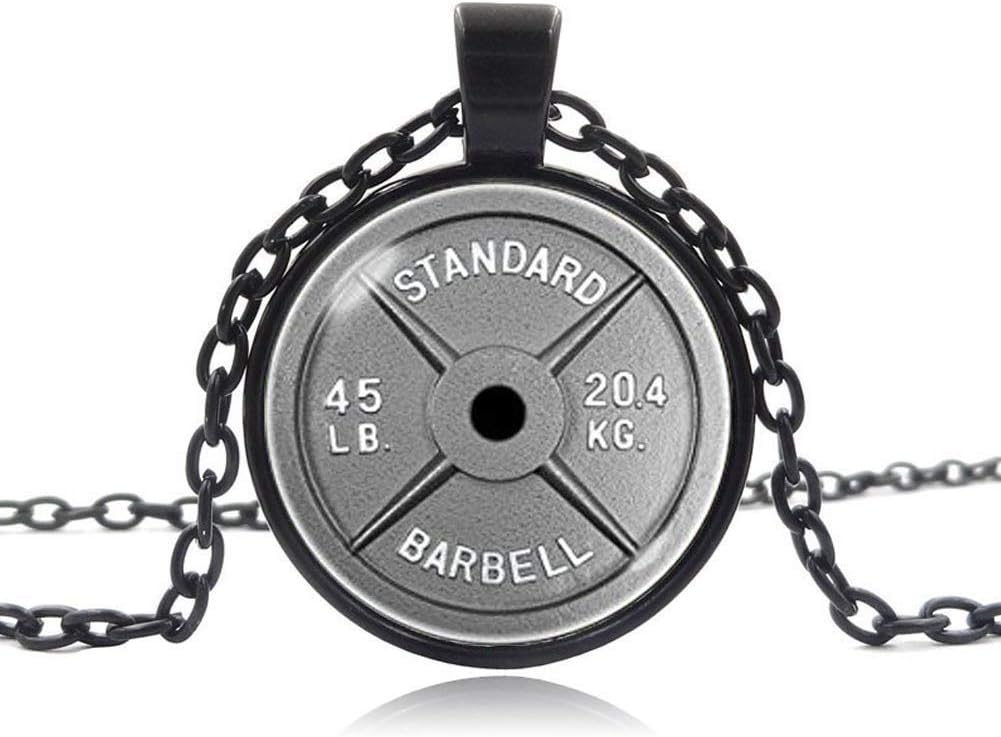 Barbell Necklace, Dumbbell Necklace, Weightlifting Fitness Necklace,Trainer Gifts, Fitness Jewelry,