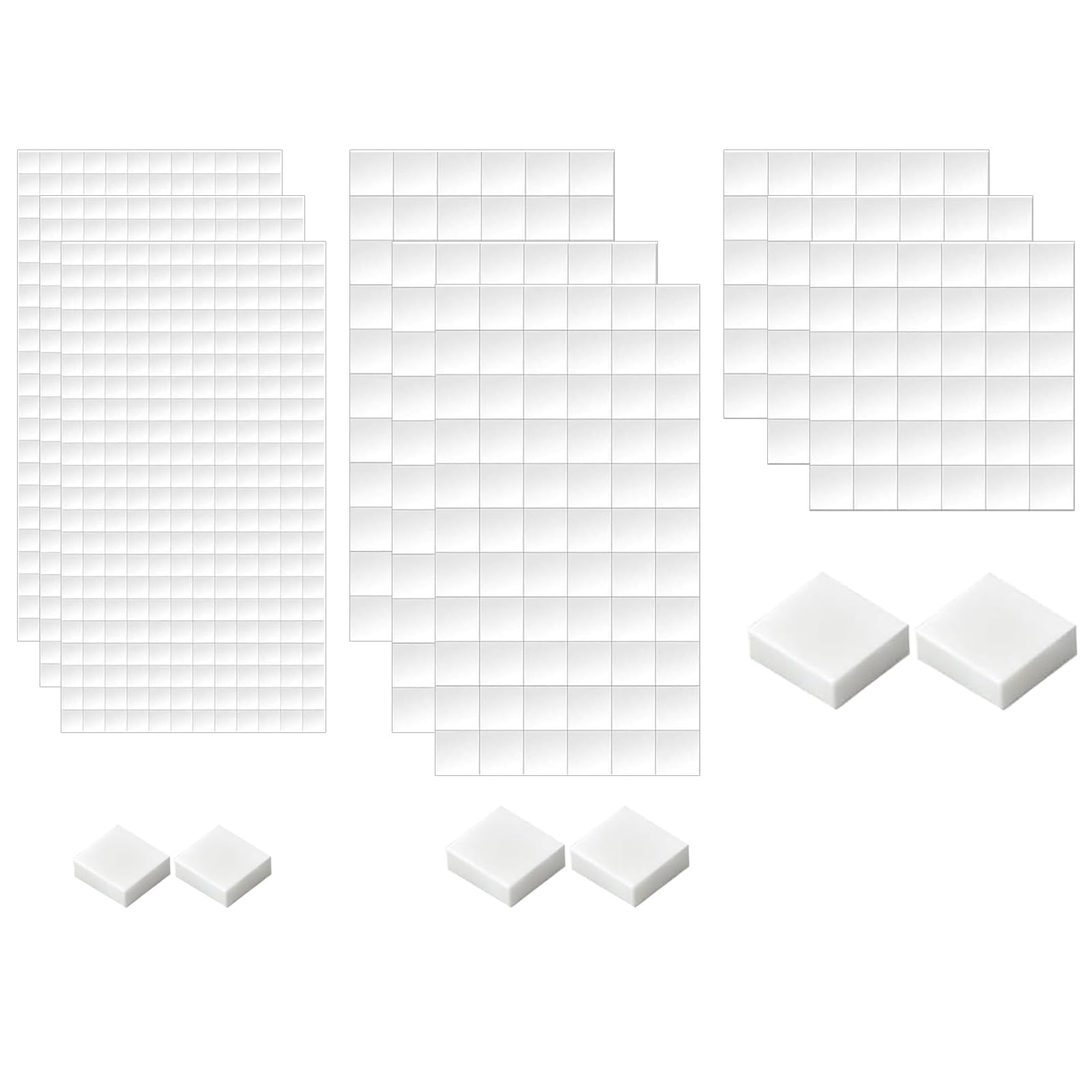 1098 Pcs(9 Sheets) Card Making Supplies,Sticky Foam Pads,Double Sided Sticky Foam Craft Pads for Crafting,Scrapbooking,DIY Projects,Cards,Art and Home Decor