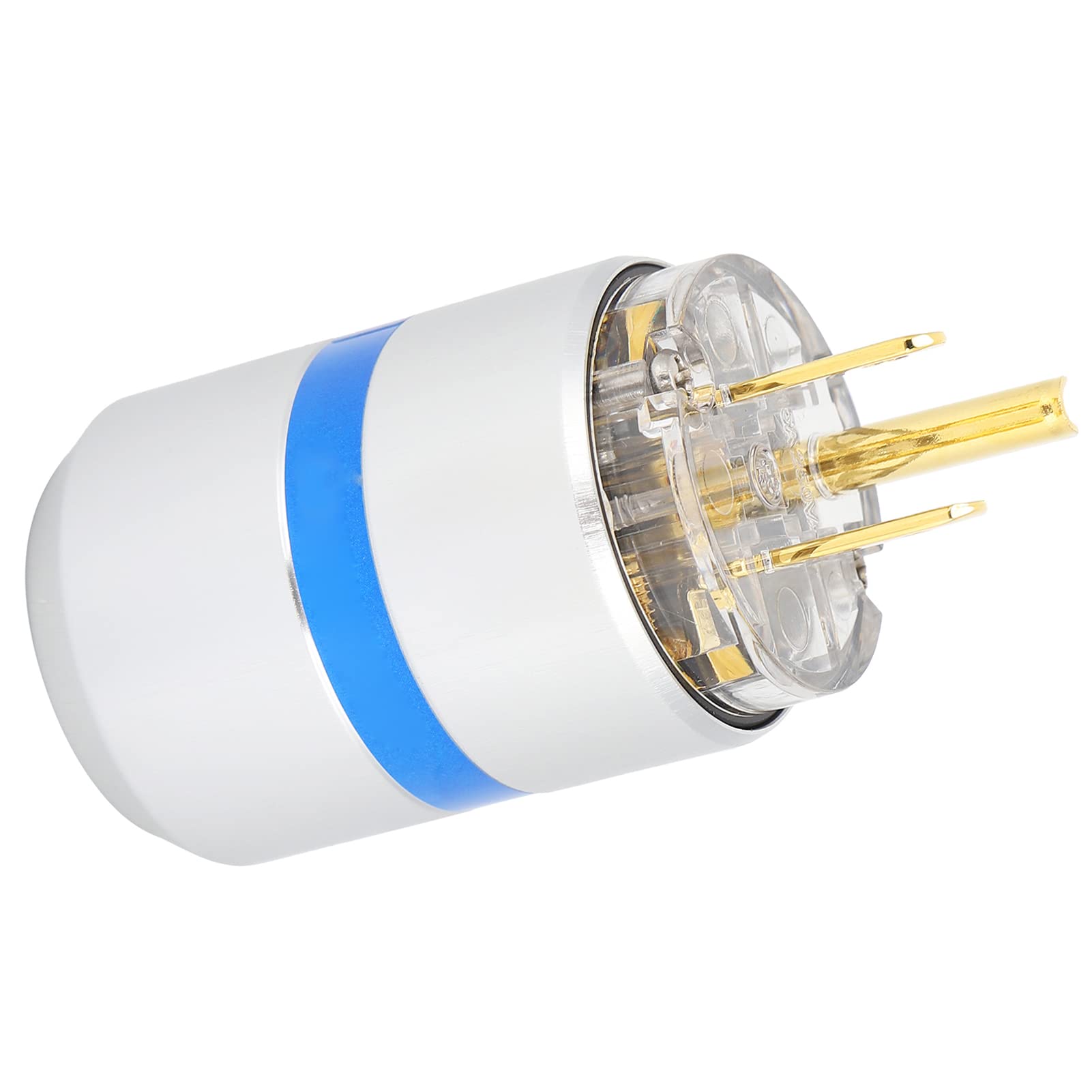 Connettore di Alimentazione IEC Spina HiFi in Rame Placcato Oro 24K per Apparecchi Audiovisivi Professionali (M107G(maschio))