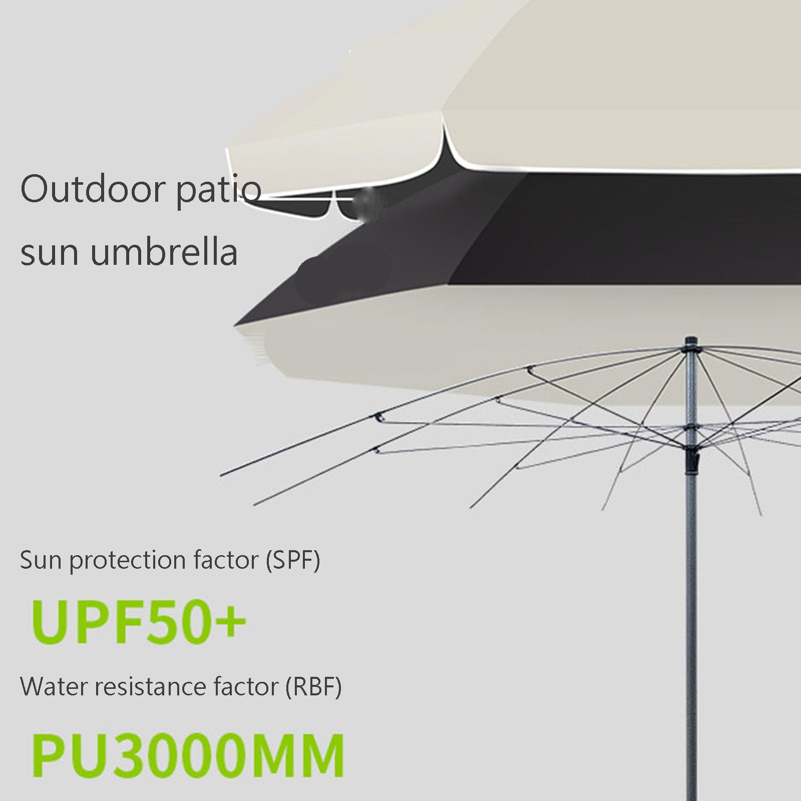 Parasol Przeciwsłoneczny Na Balkon, Wodoodporny I Deszczoodporny, Parasol Przeciwsłoneczny Zewnętrzny O Długości 2,4 M, 1 Sztuka.
