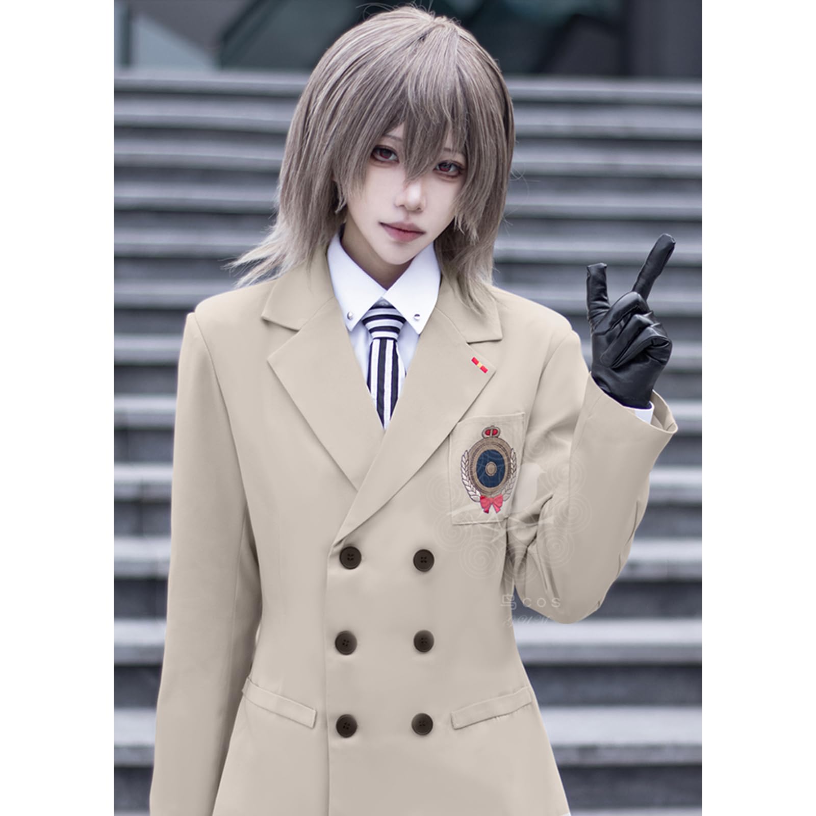 Amazon.co.jp: [YAORUI] ペルソナ 明智 吾郎 コスプレ衣装 ウィッグ