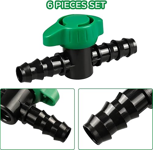 Miniatura 4 de Paquete de 35 accesorios de acoplamiento de púas para riego por goteo, conectores de púas (0.669 in) para tubos de goteo de 12 pulgadas (0.600 ID),