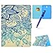 Produktbild MoreChioce kompatibel mit Galaxy Tab T350 Hülle,kompatibel Galaxy Tab 8.0 Hülle Case, Klappbar Flip Case Etui Bunt Schmetterling Leder Smart Cover Auto Sleep/Wake Funktion Brieftasche,EINWEG
