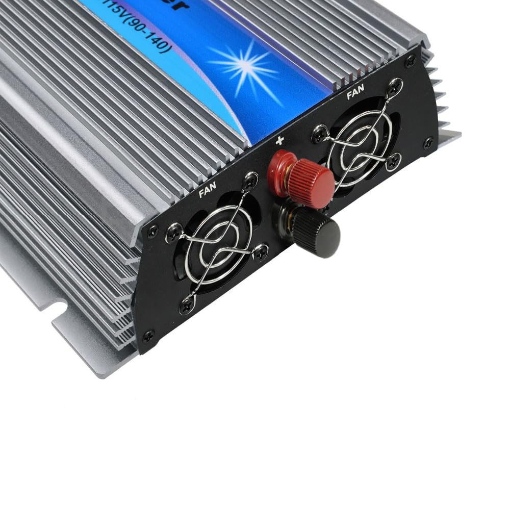 Y&H 1000W Grid Tie Wechselrichter mit AC Digital Display Stackable MPPT Pure Sine Wave DC30-50V Solar Input AC190-260V Output für 24V 30V 36V PV Panel