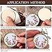 ZOCONE 20 Packs Mini Embroidery Hoops, Small Ring Tiny Embroidery Hoops with Keychain Earring Hooks Jump Rings, Round Wood Hoops for DIY Embroidery Necklace Jewelry Pendant and Keychain