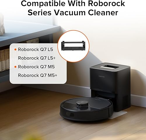 Miniatura 5 de roborock Q7 M5 Robot Aspirador y Trapeador Cubierta de Cepillo Principal de Goma Negra Gris Oscuro
