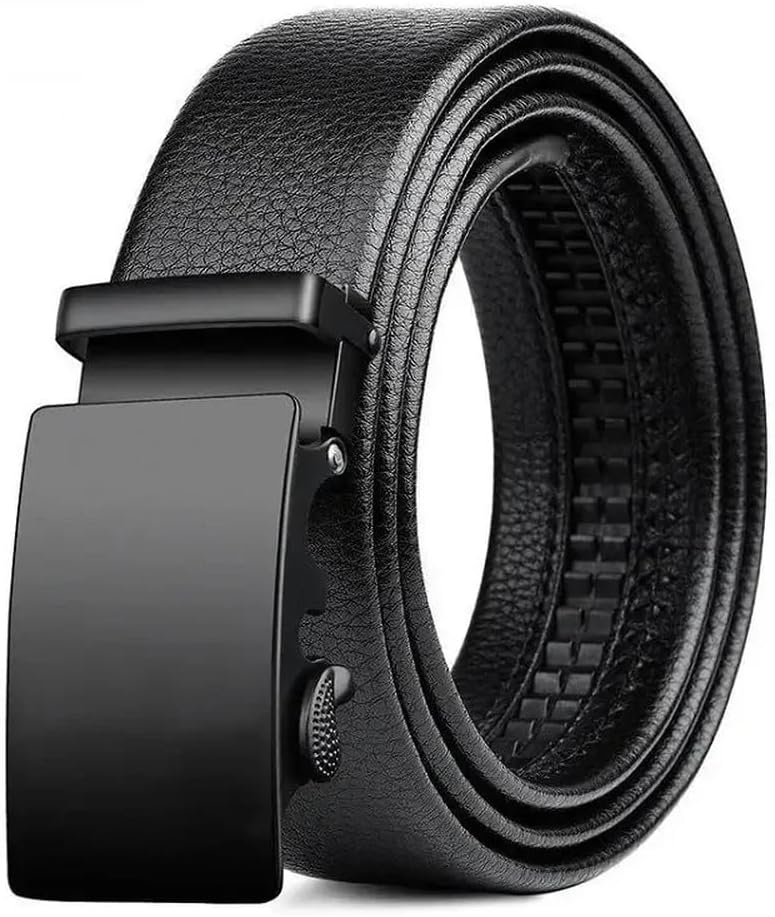 Men Belt Metal Automatic Buckle Belt PU Fashion Style Quality Belts for Men