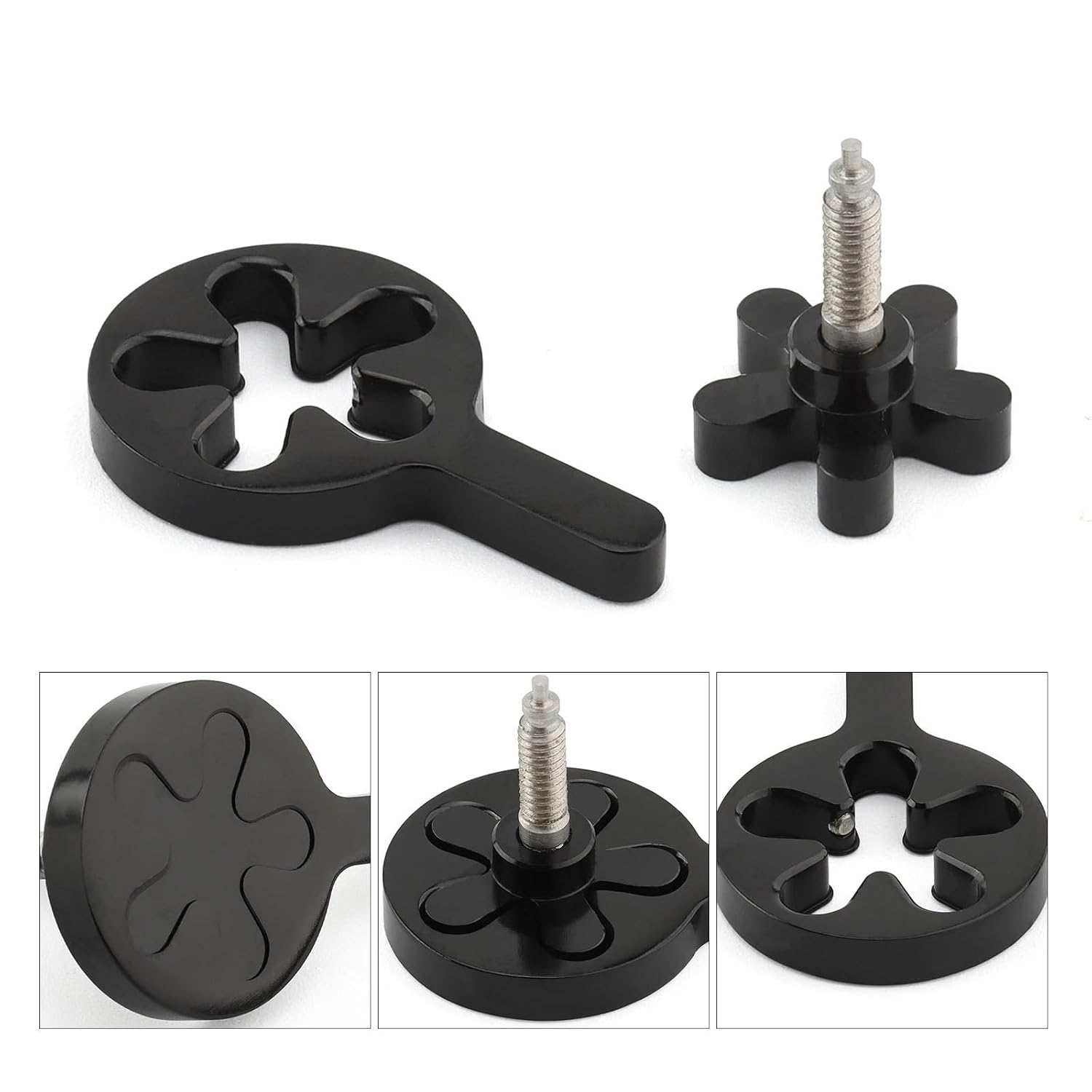 For Harley For Sotail For Touring For Road For King For Sportster XL883 1200 For Dyna with Carburetor System Motorcycle Throttle Thumb Tension Screw Kit(Chrome)