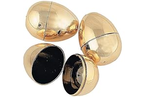 Fun Express Pack of 12 Metallic Golden Easter Eggs