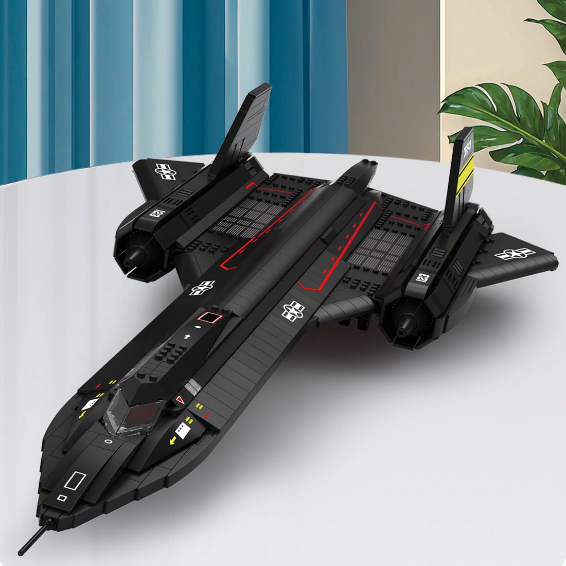 Amazon.co.jp: WOWOBONTOY SR71 ブラックバード戦闘機ビルディング