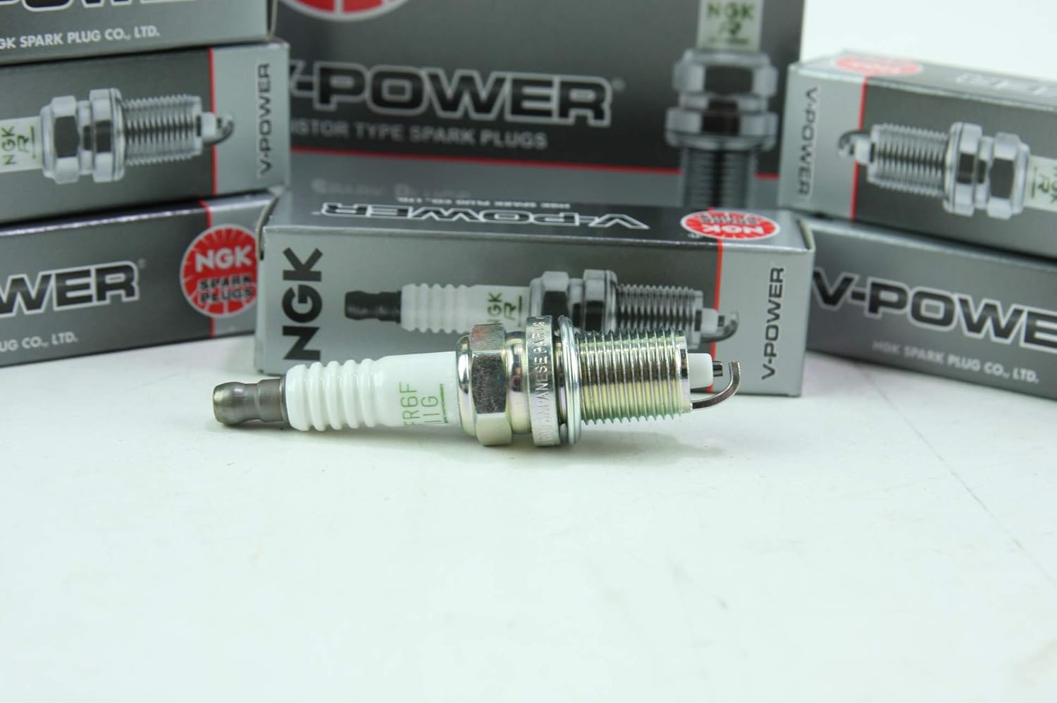 NGK V-Power Spark Plug ZFR6F-11G (6 Pack) Compatible with JEEP GRAND CHEROKEE LAREDO 2005-2010 3.7L/226