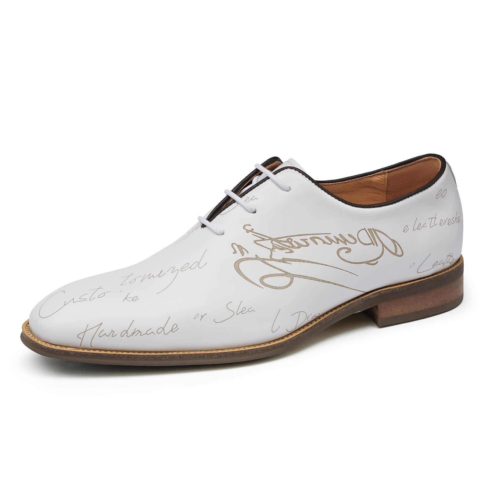 Derbys Business Casuale da Uomo Scarpe Eleganti Formali da Abito in Pelle Estive Festa Matrimonio