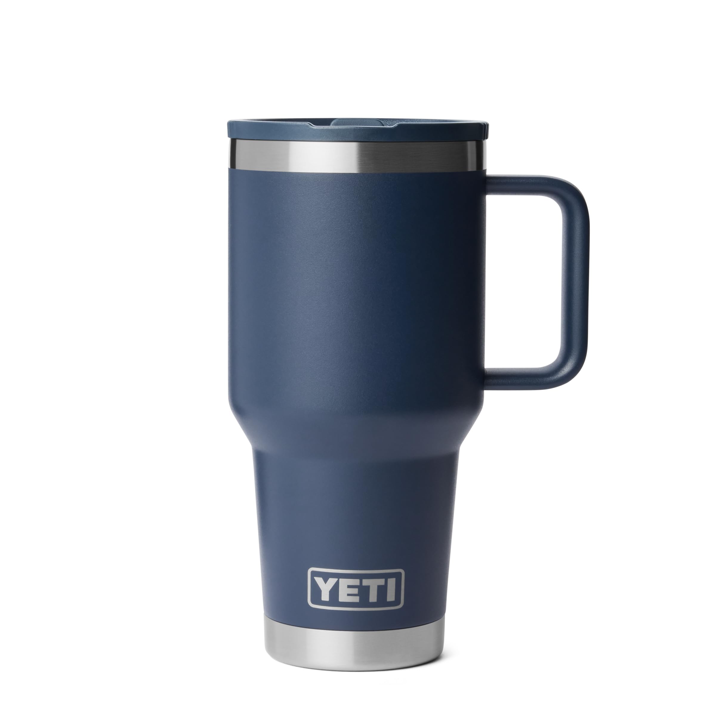Rambler 30 oz Travel Mug with Flip Straw Lid – Stainless Steel, Vacuum Insulated, Leakproof, Cup Holder Friendly, Navy