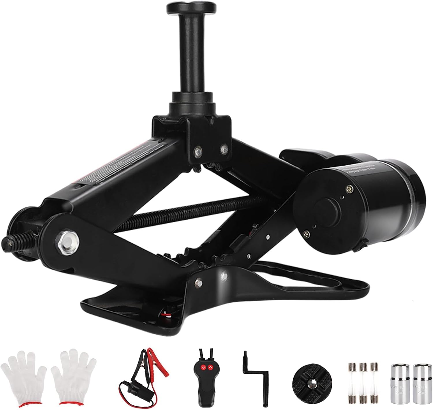 ROGTZ Cric per auto elettrica Kit di sollevamento a forbice per veicoli 2 tonnellate Quick Floor Jack Stand Strumento di riparazione cambio pneumatici
