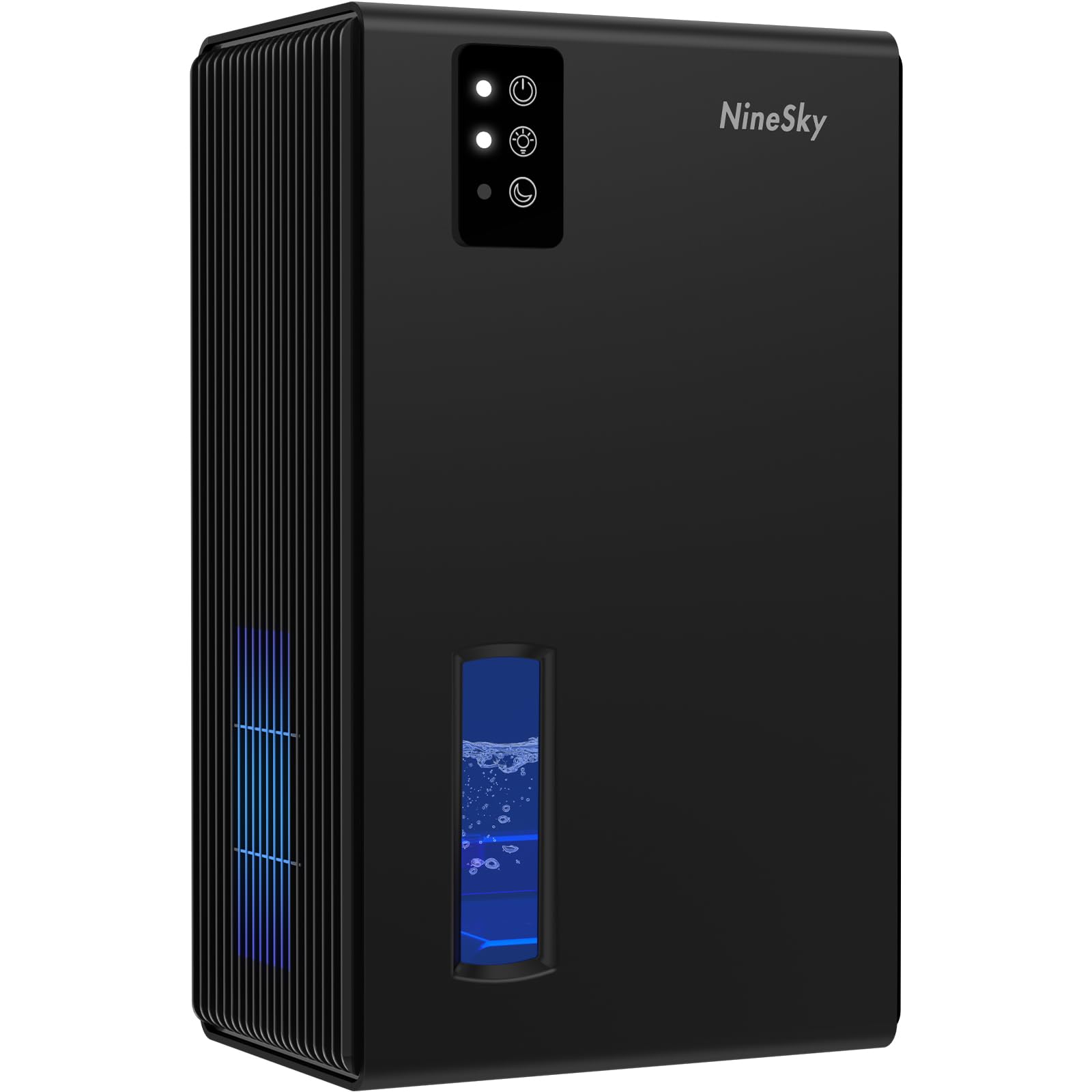 NineSky Dehumidifiers for Home, 95 OZ Water Tank, (1000 sq.ft) Dehumidifiers for Bathroom Bedroom Basement with Auto Shut Off,7 Colors LED Light(Black)NineSky Dehumidifiers for Home, 95 OZ Water Tank,…
