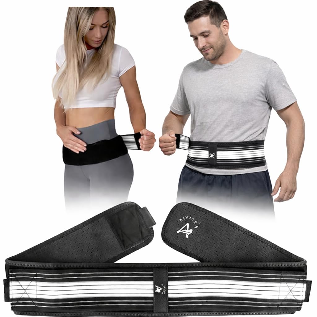 Sacroiliac SI Joint Hip Belt, back pain relief belt,Compression Hip Support Belt, Adjustable SI Joint Support for Pelvic, L back pain relief Posture Corrector for Men and Women,