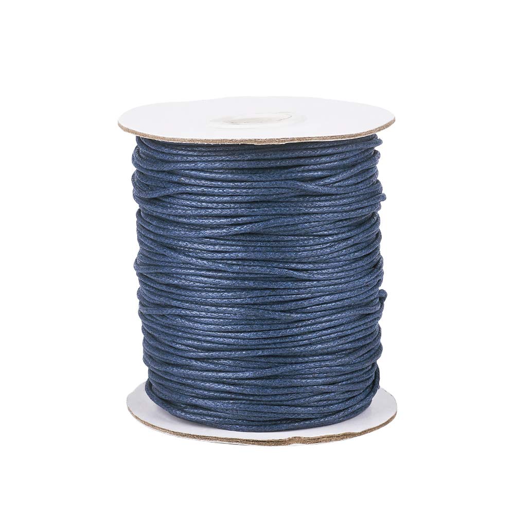 Craftdady Cordino cerato intrecciato da 1,5 mm, in finta pelle