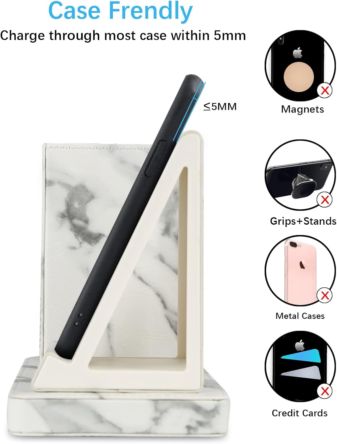 Frее Shірріng оƒƒеr GORESE Wireless Charging Pen Holder, Fast Wireless Charging Desk Organizer for iPhone 12/11/11 Pro/XS MAX/XR/XS/8 and Galaxy S20/S20+/S10, Wireless Charging Stand with Photo Frame(Marble Pattern) Exсluѕіvе Sресіаl GORESE Wireless Charging Pen Holder, Fast Wireless Charging Desk Organizer for iPhone 12/11/11 Pro/XS MAX/XR/XS/8 and Galaxy S20/S20+/S10, Wireless Charging Stand with Photo Frame(Marble Pattern)