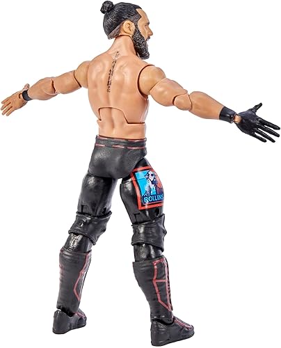 Miniatura 4 de Mattel WWE Elite Collection Figura de acción Seth Rollins 6 pulgadas Posable coleccionable para fanáticos de la WWE a partir de 8 años
