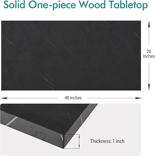 Miniatura 134 de Kaboon Mesa universal, escritorio sólido de una pieza para escritorio de pie sentado, escritorios dobles, escritorio en L, bricolaje, encimera de