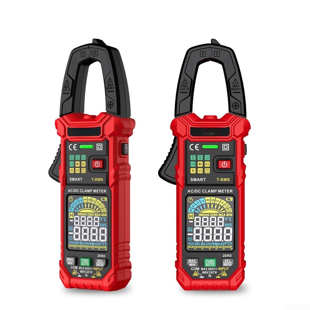 Zangenmultimeter True für rms 600A AC DC für strom Spannung Zangenmultimeter