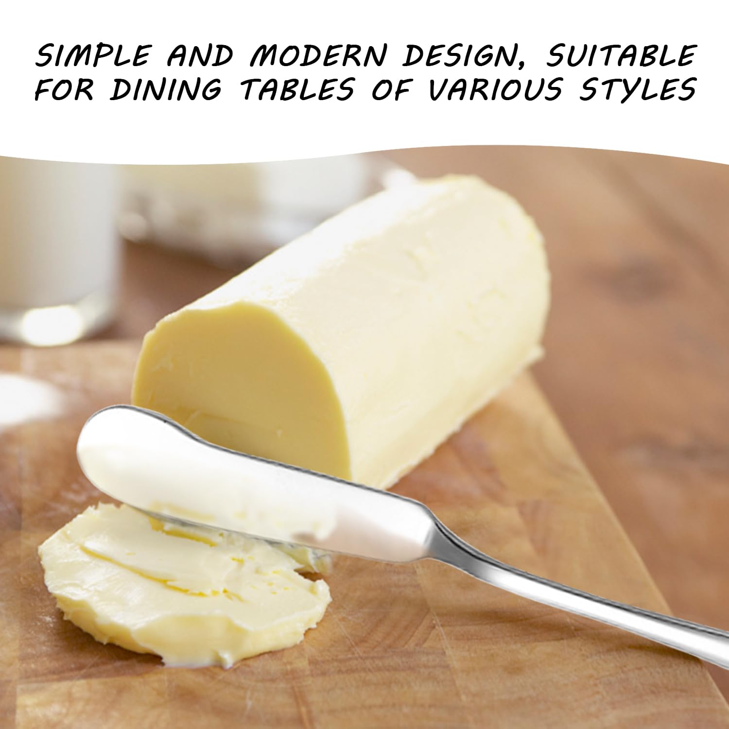 6 Piezas Cuchillo De Mantequilla Y Tenedores De 6 Piezas, Vajilla De Acero Inoxidable, Vajilla Duradera, Utensilios De Cocina, Vajilla Simple.
