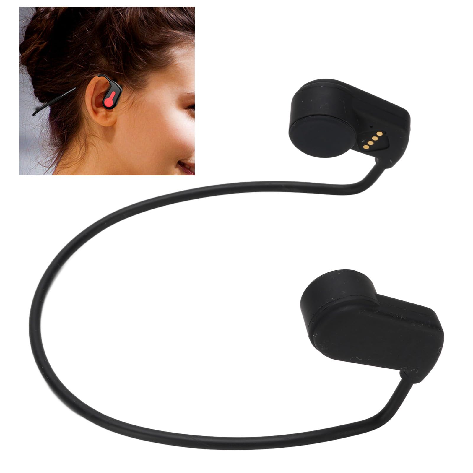 Cuifati Cuffie da Nuoto Bluetooth 5.0 Conduzione Ossea IPX8 Lettore MP3 Impermeabile Memoria da 16 GB Riproduzione di 6-8 Ore Auricolare Sportivo Wireless Telaio Avvolgente Leggero per Corsa in (#2)