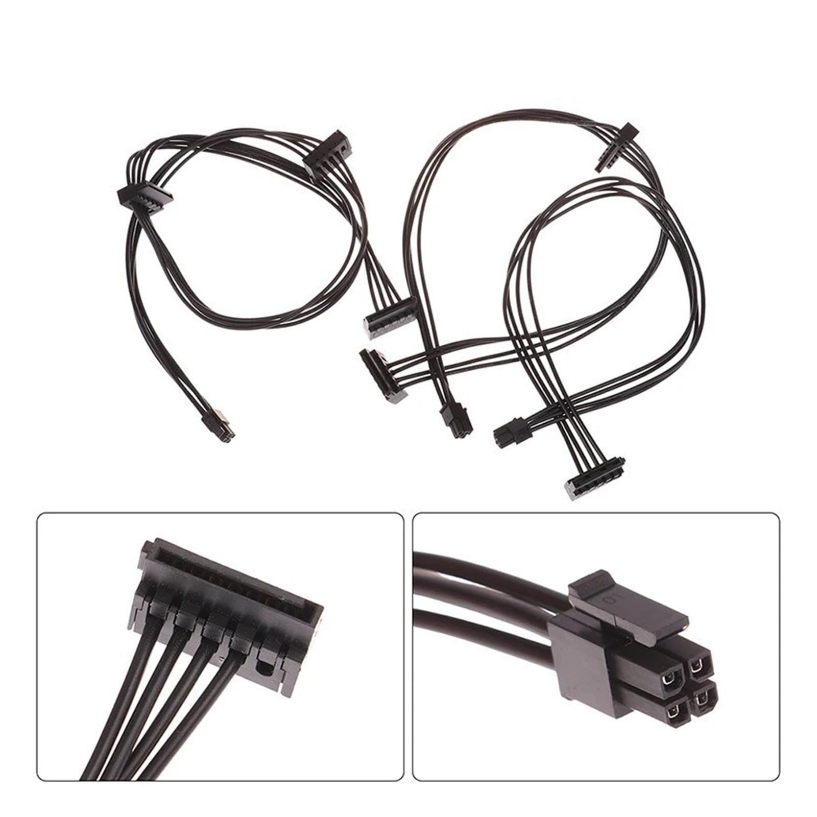 Generico Cavo di alimentazione da 4 pin a SATA, compatibile for HDD SSD