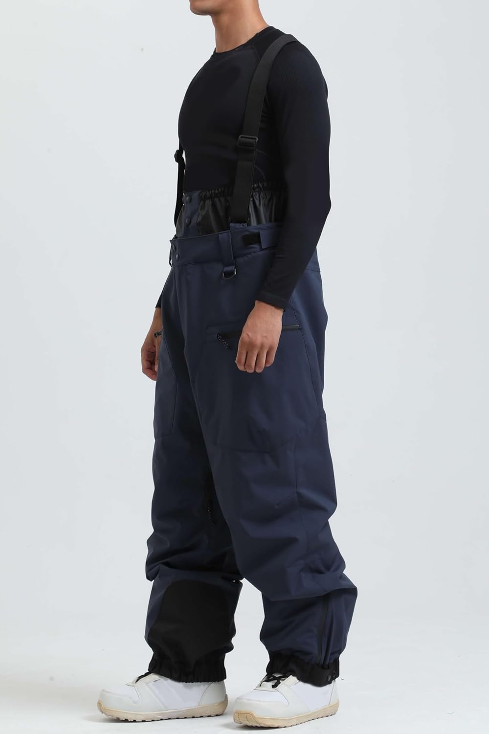 Men Women Snow Bibs Baggy Ski Pants Waterproof Insulated Overalls Snowboarding Snow Pants Windproof Bib Overalls