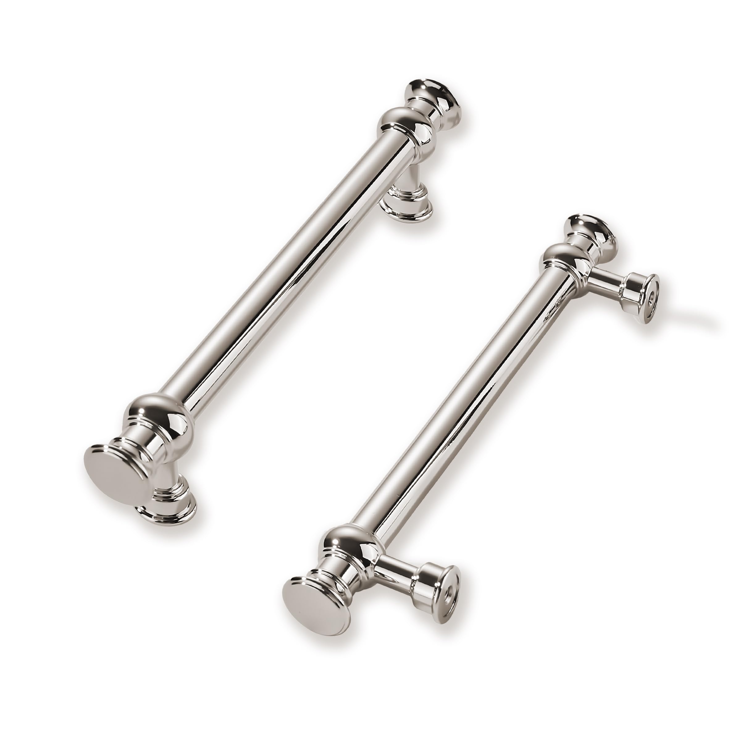 KHTUMEWARE-BINLI Polished Nickel Cabinet Pulls CTC 4 in (102 mm) 10-Pack