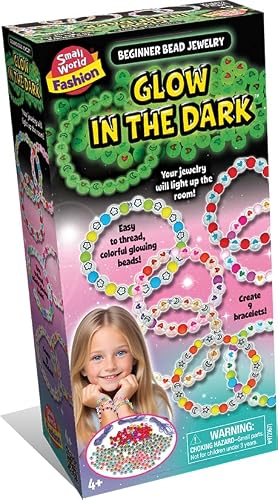 Small World Toys Beginner Bead Jewellery Kit - Glow In The Dark