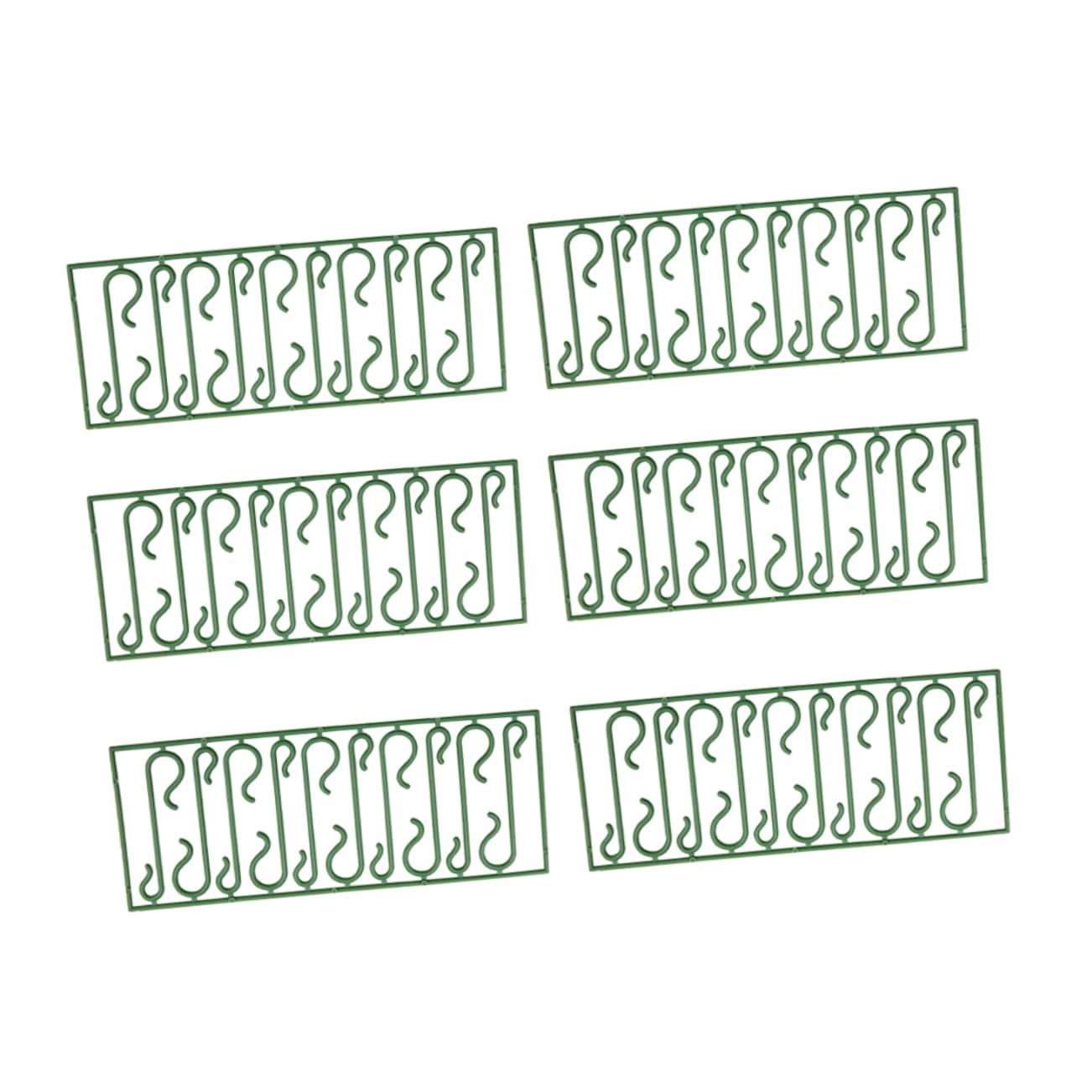 PRETYZOOM 200pcs Sturdy Plastic Christmas Hooks Decorative S-Shaped Hangers for Tree Wedding