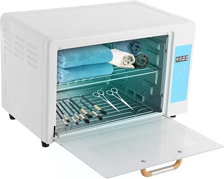 6 Gal Nail Cleaner Box, 230W U-V Light Multifunctional San-itizer, Ster-ilizerTools Nail Dryer Machine for Nail White+Blue